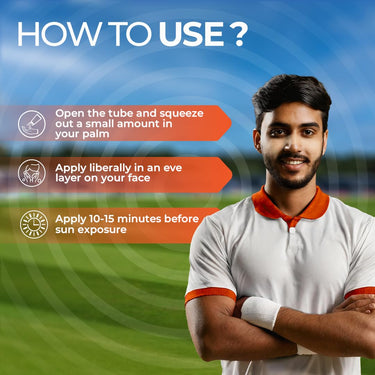 ELEMNT Brown Zinc Sunscreen | SPF 50 Zinc Suncream, Broad Spectrum PA+++ with Aloe Vera | Formulated For Heavy Sun Exposure | Water Resistant Sunscreen for Cricketers & Sports| Men & Women | 50+25 GM